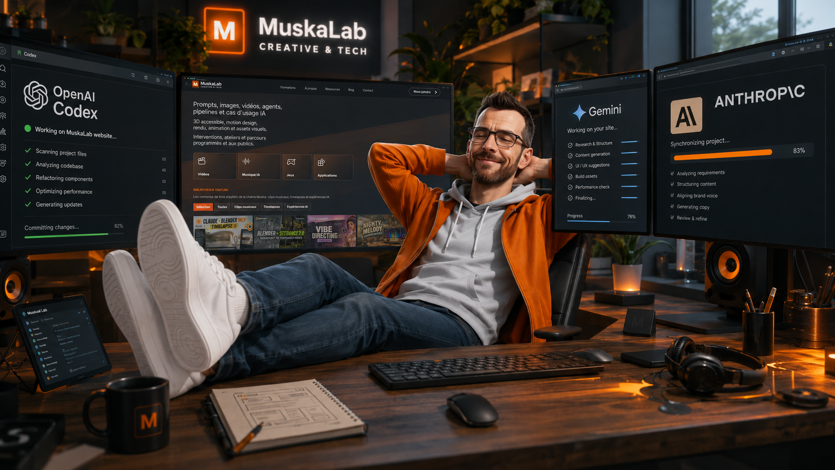 MuskaLab : création du site avec Codex